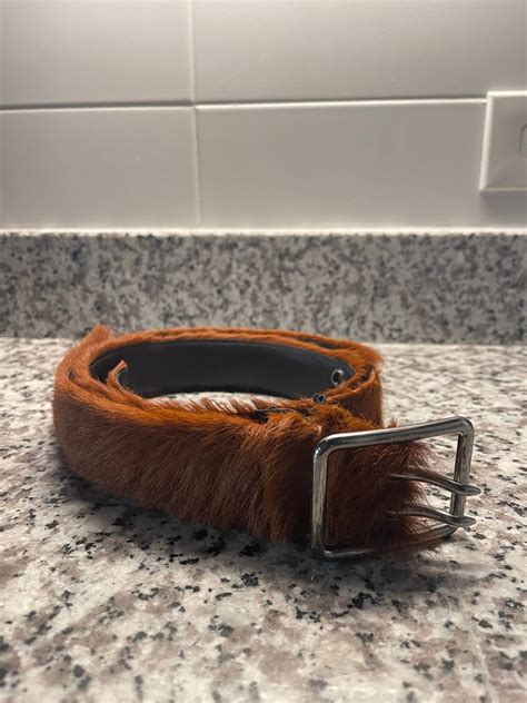 prada belt fur|Prada belt with pouch.